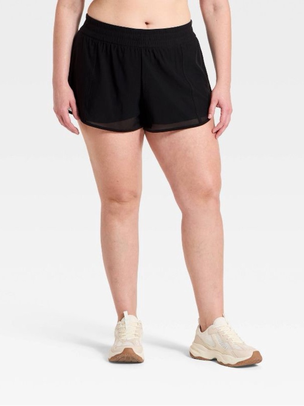 Women’s Mid-Rise Mesh Run Shorts- XXL